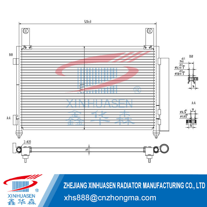 The principle and type of car condenser