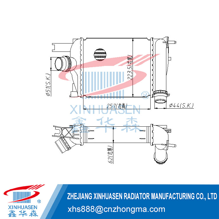 OE 14496-5154R Car Intercooler Fits DACIA SANDERO