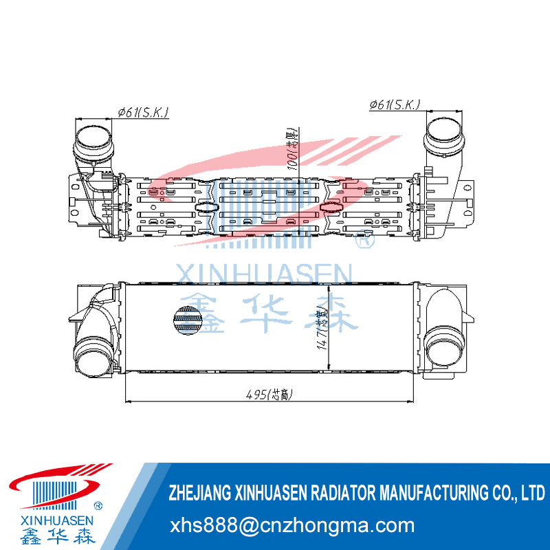 OE 17517823571 Car Intercooler Fits BMW X3