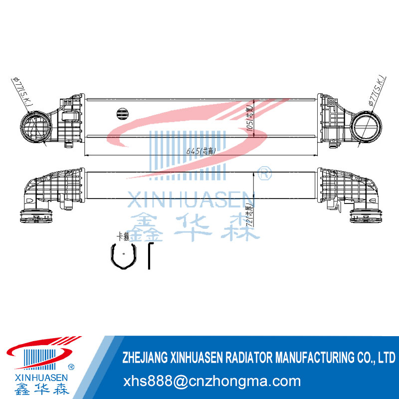 OE 211 500 2602 Car Intercooler Fits MERCEDES E-CLASS