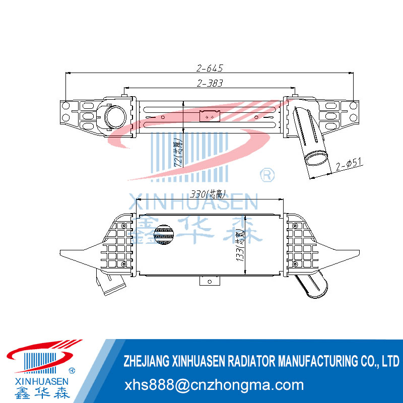 OE 28190-4270X Car Intercooler Fits HYUNDAI HR