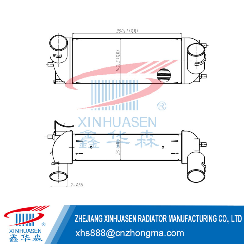 OE 28271-2F750 Car Intercooler Fits HYUNDAI IX35