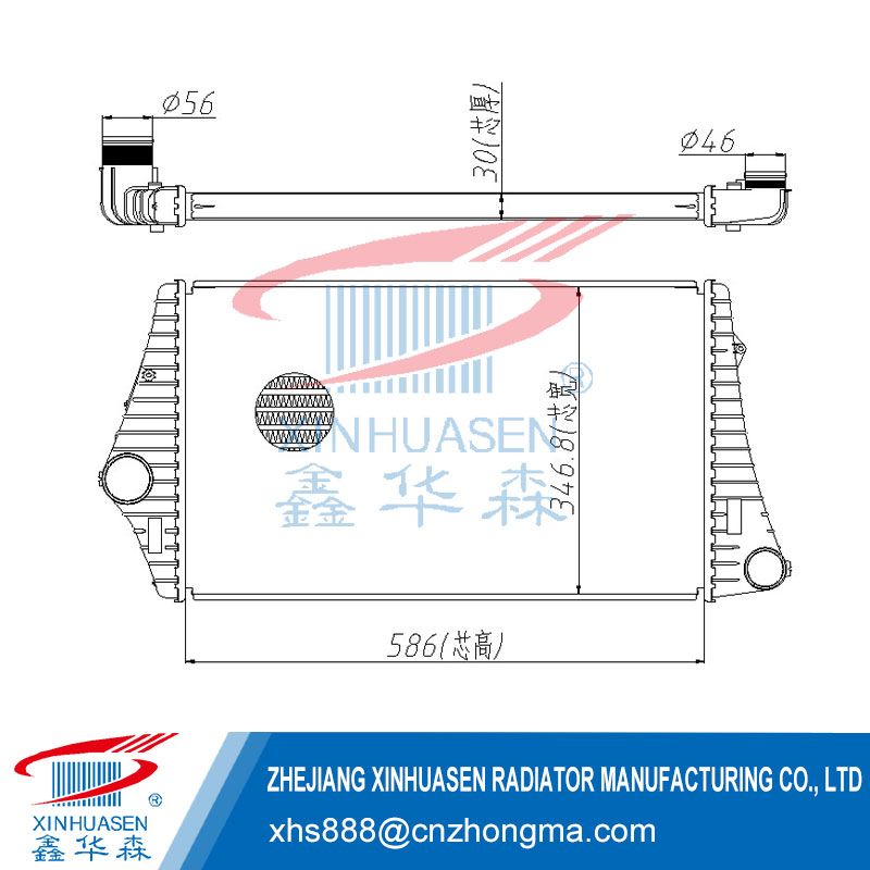 OE 2S659L440AB Car Intercooler Fits FORD FIESTA