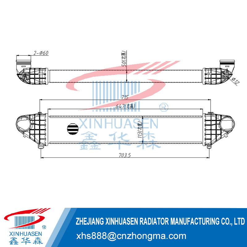 OE 31338118 Car Intercooler Fits VOLVO S40