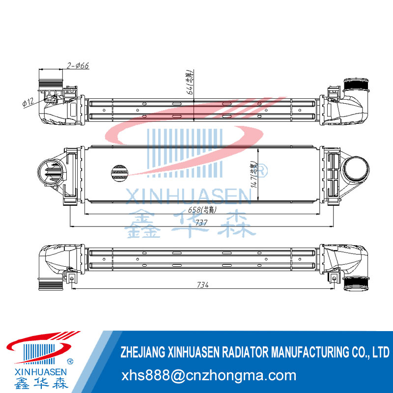 OE 31338473 Car Intercooler Fits VOLVO S80