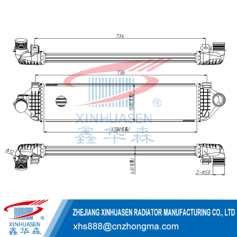 OE 31368270 Car Intercooler Fits FORD MONDEO IV 06