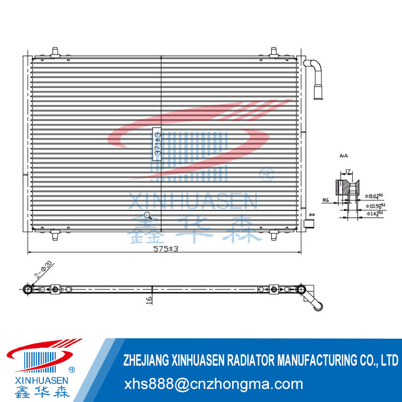 OE 5139233 Car Condenser Fits FORD