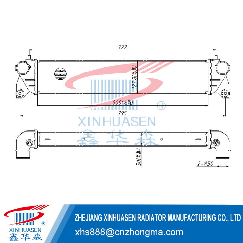 OE 71747517 Car Intercooler Fits FIAT SEDICI