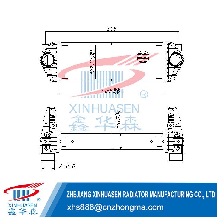 OE 7T169L440AE Car Intercooler Fits FORD TRANSIT CONNECT