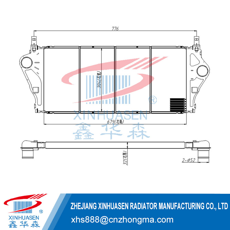 OE 8200 008 761 Car Intercooler Fits RENAULT AVANTIME