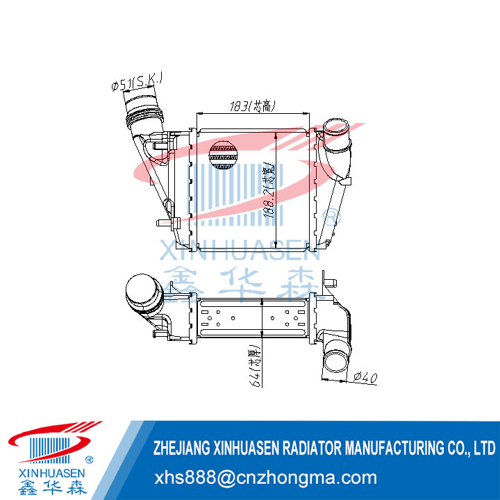 OE 8200 369311 Car Intercooler Fits RENAULT TWINGO