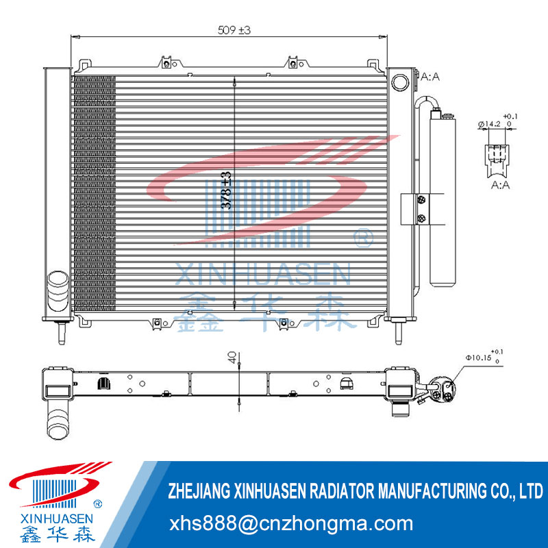 OE 8200732379 Car Condenser Fits RENAULT KANGOO RAPID