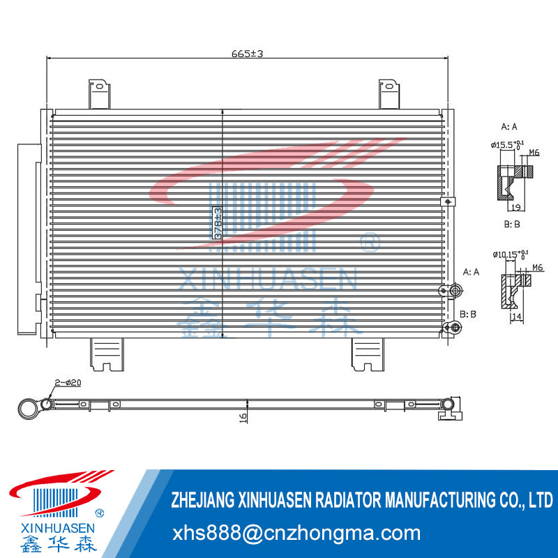 OE 88460-30871 Car Condenser Fits LEXUS GS