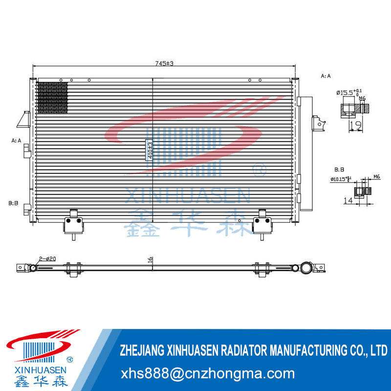 OE 88460-42070 Car Condenser Fits TOYOTA RAV