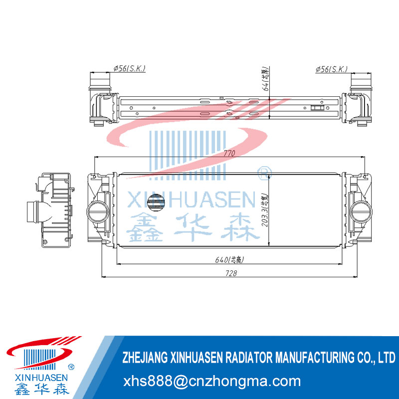 OE 906 501 0201 Car Intercooler Fits MERCEDES SPRINTER W906 06