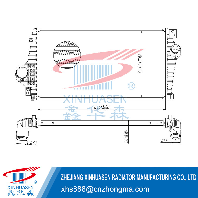 OE 96436138 Car Intercooler Fits CHEVROLET EPICA