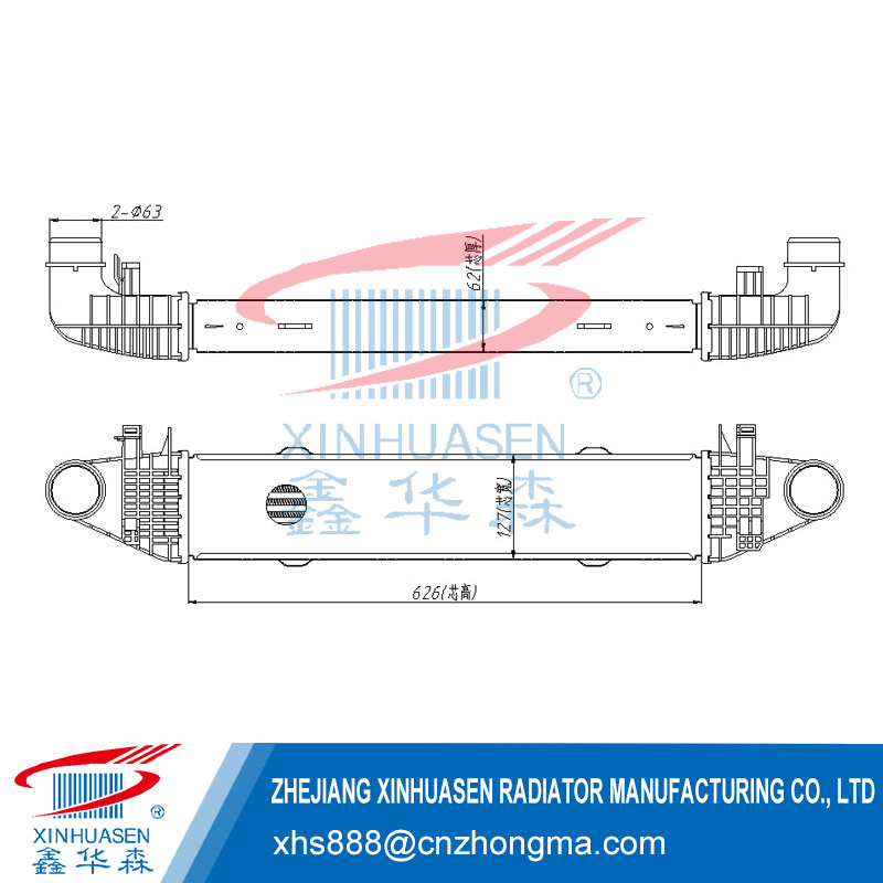 OE A204 500 0300 Car Intercooler Fits MERCEDES C-CLASS W204